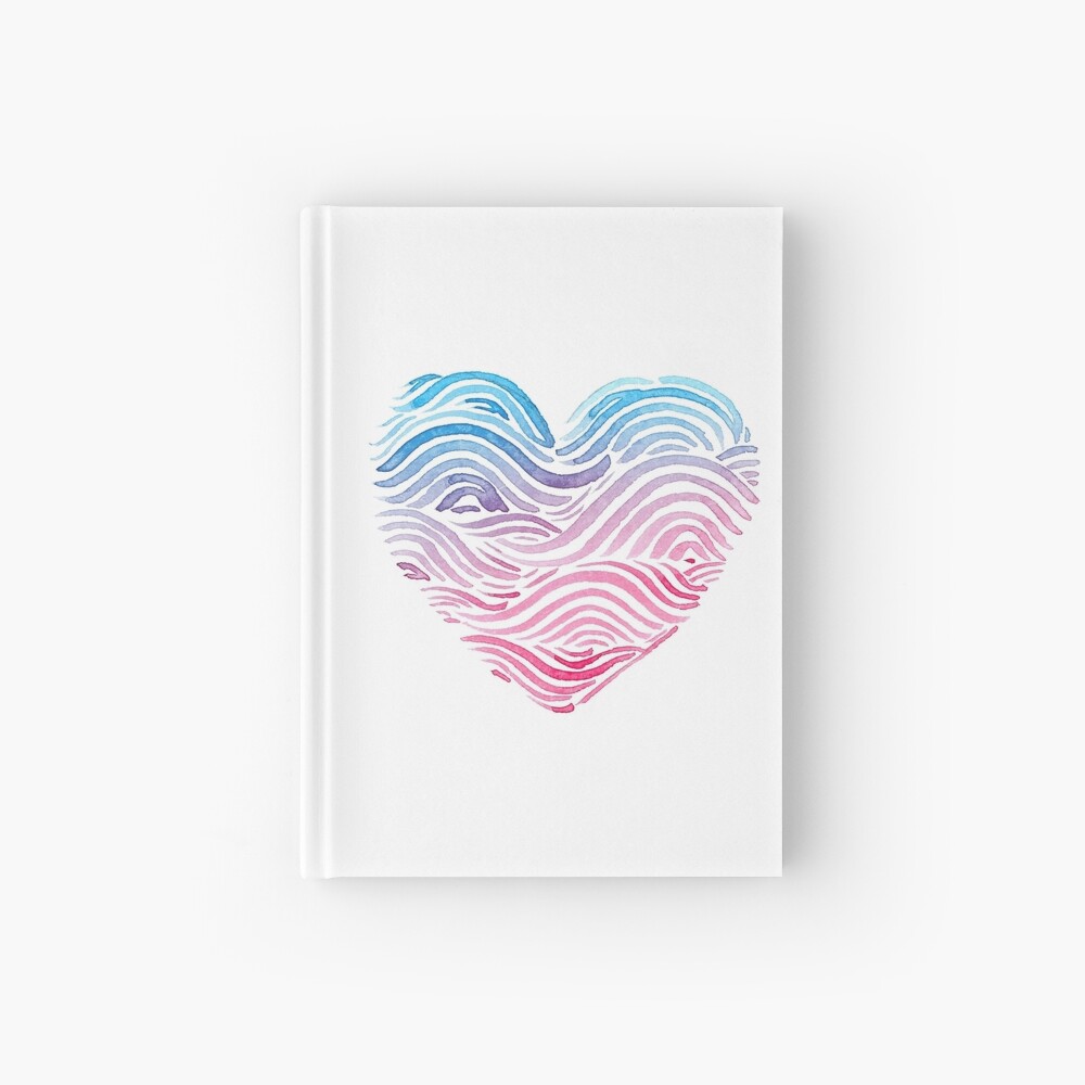 Heart of the sea - Watercolor Hardcover Journal