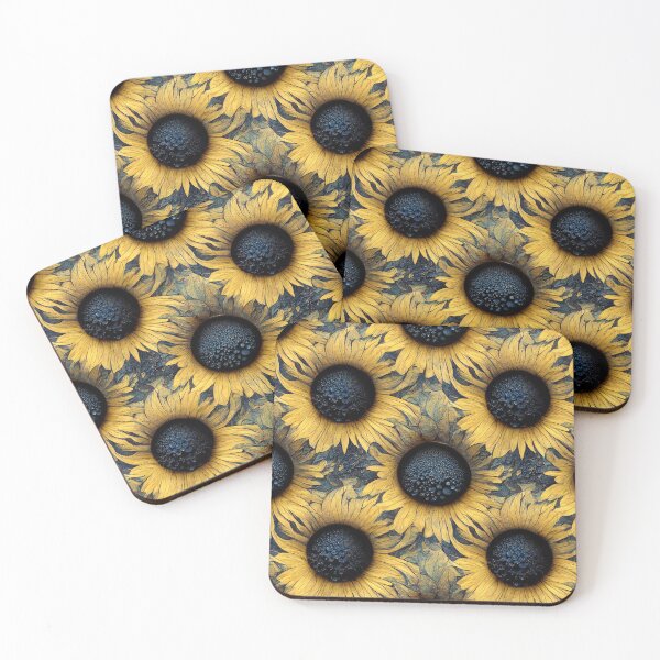 Item preview, Retro bubbles Sunflowers (7/7) designed and sold by sabantha.