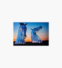 EVENING FALLS ON THE KELPIES Art Board