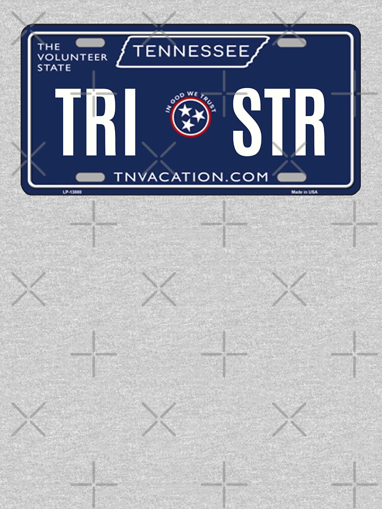 Tri-Star Tennessee License Plate Kids T-Shirt for Sale by dmbdana