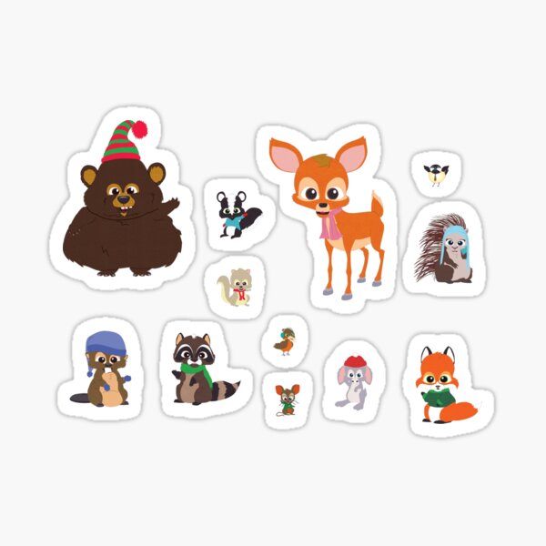 Woodland Critters Sticker