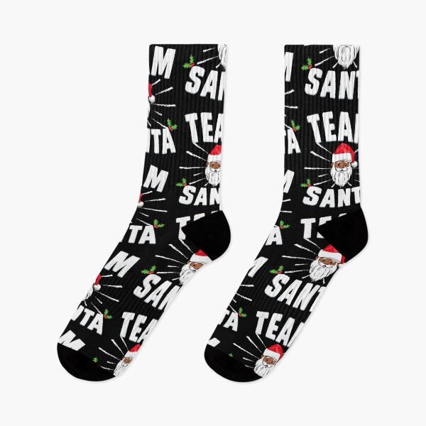 Item preview, Team Santa Funny Believe African American Santa Claus Merry Christmas designed and sold by QueenOfPrint.