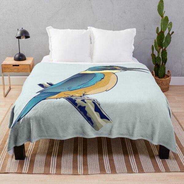 Item preview, Sacred kingfisher Kōtare Kotare designed and sold by piedaydesigns.
