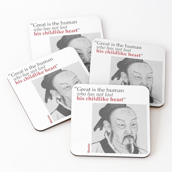 Item preview, Mencius' Portrait with a Creativity Quote designed and sold by emotica.