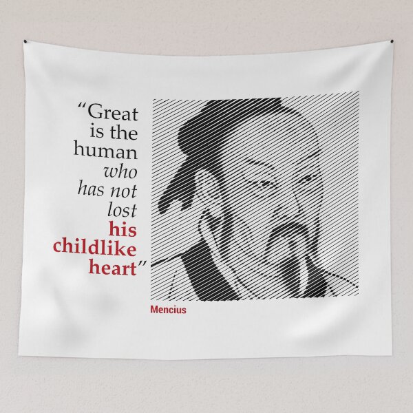 Item preview, Mencius' Portrait with a Creativity Quote designed and sold by emotica.