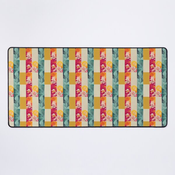 Item preview, Patchwork Checked Floral Pattern designed and sold by DesArtStudio.