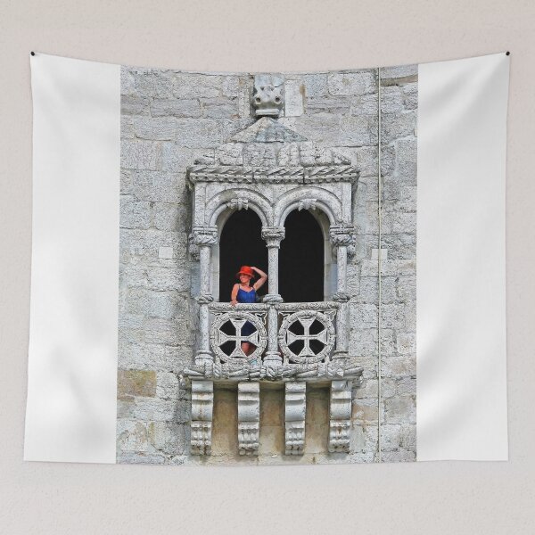 Item preview, Belém Lady with a red hat. Torre de Belém. designed and sold by Tereza Pilar  Art.