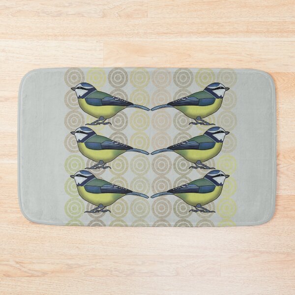 Item preview, Blue Tits (garden bird) on Psyche Pattern designed and sold by KateVanFloofno1.