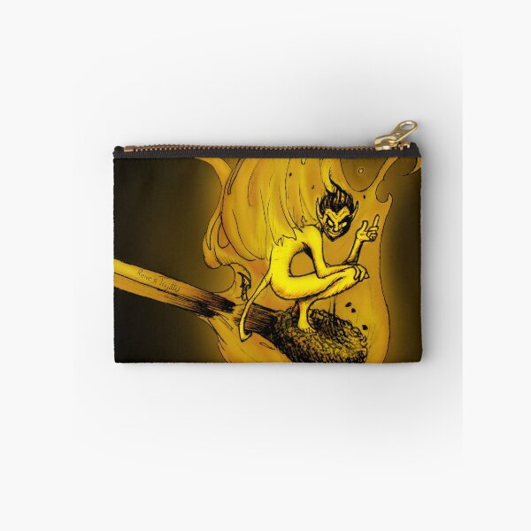 Item preview, Demon creature in fiery match stick designed and sold by Rene Trujillo Illustrations.