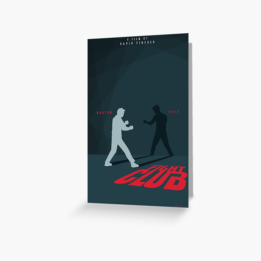 Fight Club Silhouette - Minimal Poster Art  Art Print