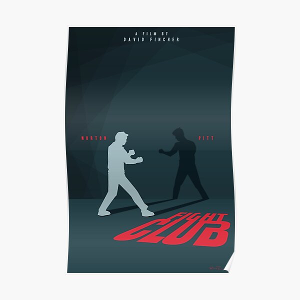Fight Club Silhouette - Minimal Poster Art Poster