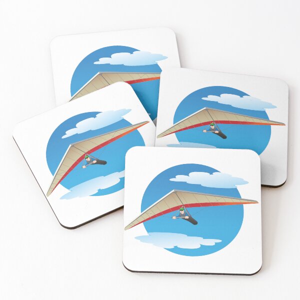 Item preview, Illustration depicts a person flying a hang glider. Ideal for materials on radical and institutional sports designed and sold by LucianoCosmo.