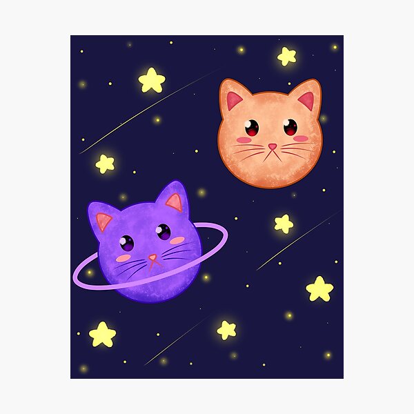Item preview, Cat planet in the universe  designed and sold by Natsukittyart.