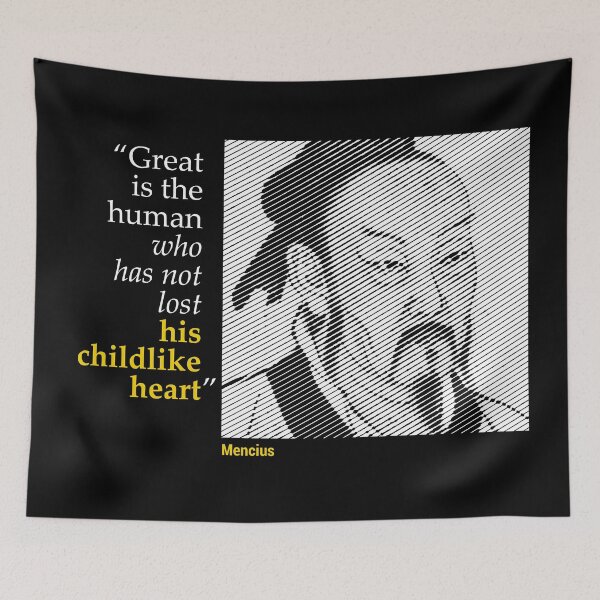 Item preview, Mencius' Portrait with a Creativity Quote (inverse) designed and sold by emotica.