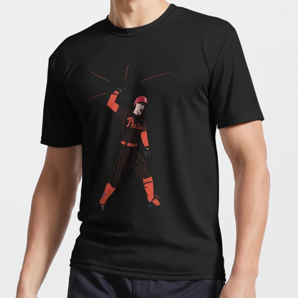 Rhys Hoskins: The Bat Spike, Women's V-Neck T-Shirt / Small - MLB - Sports Fan Gear | breakingt