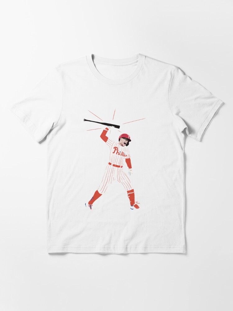 Rhys Hoskins: The Bat Spike, Women's V-Neck T-Shirt / Small - MLB - Sports Fan Gear | breakingt