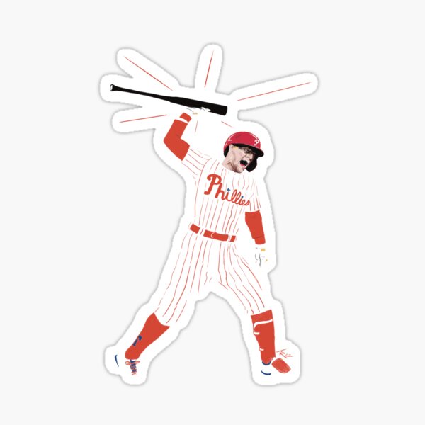 Philadelphia Phillies Sticker Rhys Hoskins Bat Slam Sticker 