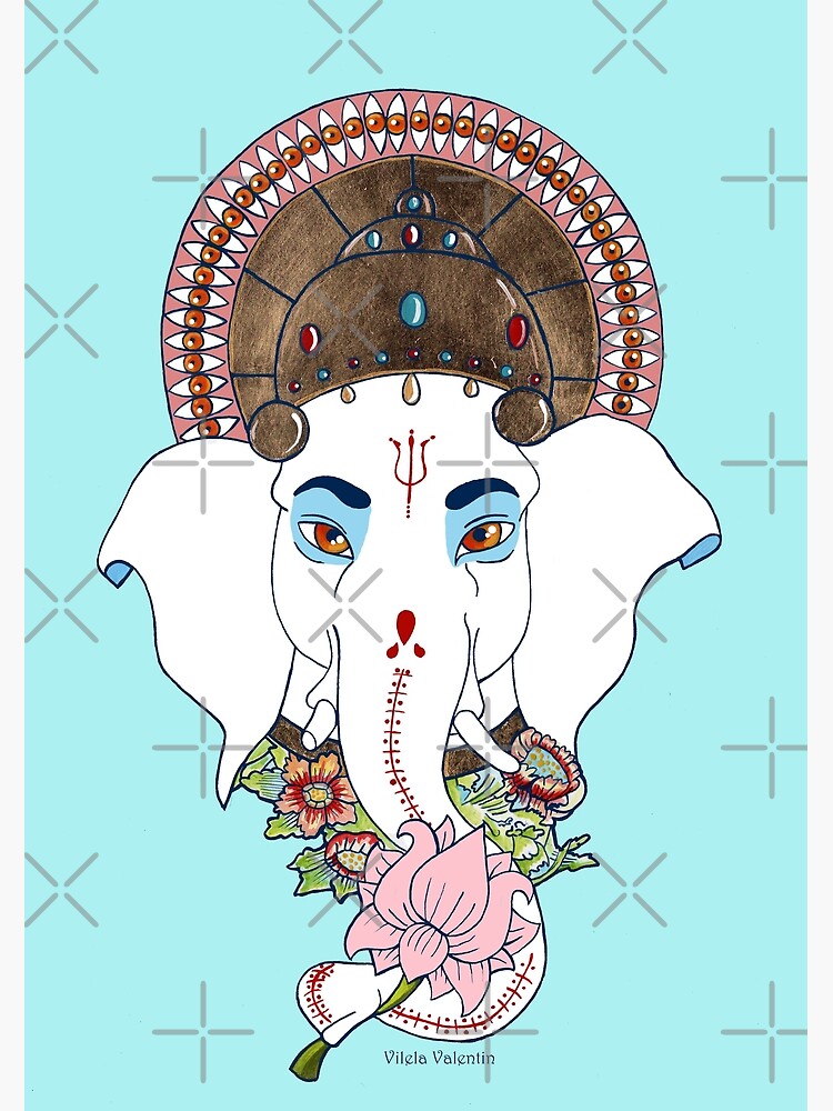 Om Gam Ganapataye Namaha Poster By Vilelavalentin Redbubble