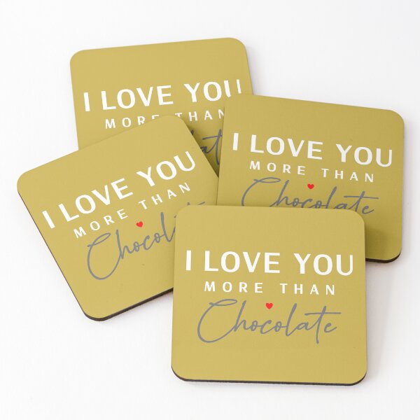 Item preview, Cute - I Love You More Than Chocolate.  Caroline Laursen Original designed and sold by Caroline Laursen.
