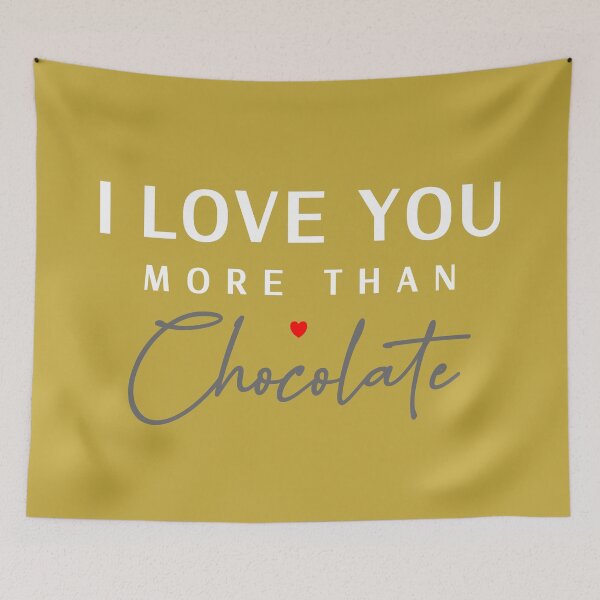 Item preview, Cute - I Love You More Than Chocolate.  Caroline Laursen Original designed and sold by Caroline Laursen.