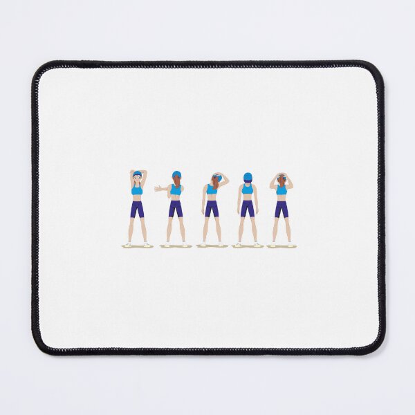 Item preview, Illustration of a girl showing physical stretching exercises. Ideal for materials on radical and institutional sports designed and sold by LucianoCosmo.