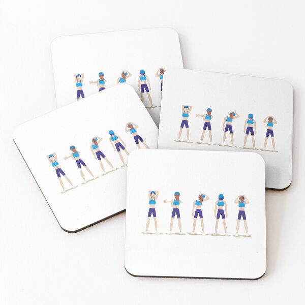 Item preview, Illustration of a girl showing physical stretching exercises. Ideal for materials on radical and institutional sports designed and sold by LucianoCosmo.