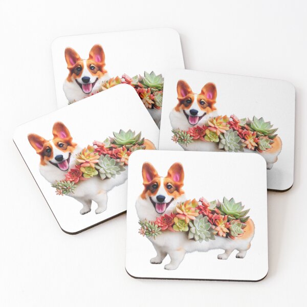 Item preview, Succulent Caped Corgi designed and sold by Paint-of-Heart.
