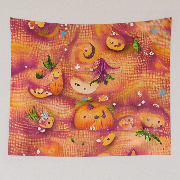 Item preview, Bright and cute whimsical fairytale halloween pattern designed and sold by NizarSyahmi37.