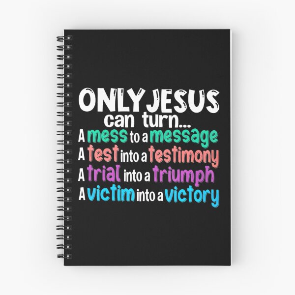 Item preview, Only Jesus Can Turn A Mess Into A Message A Test Into A designed and sold by rioaoishop.