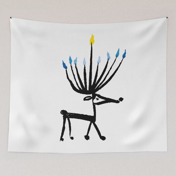 Item preview, Dear, Deer Menorah designed and sold by Wendy Wahman.