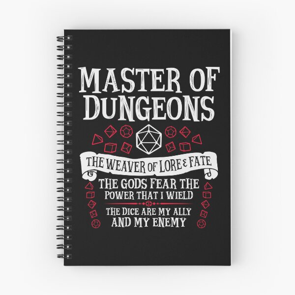 Item preview, MASTER OF DUNGEONS, The Weaver of Lore & Fate - Dungeons & Dragons (White Text) designed and sold by enduratrum.