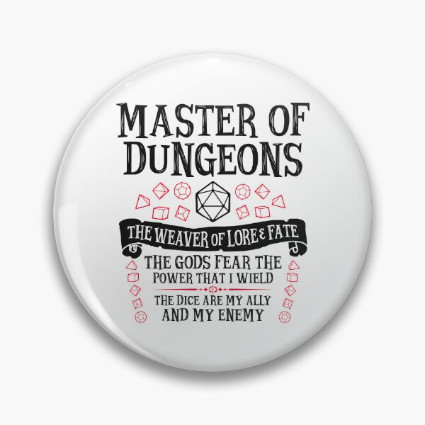 Item preview, MASTER OF DUNGEONS, The Weaver of Lore & Fate - Dungeons & Dragons (Black Text) designed and sold by enduratrum.