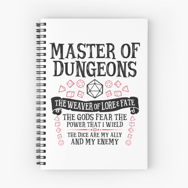 Item preview, MASTER OF DUNGEONS, The Weaver of Lore & Fate - Dungeons & Dragons (Black Text) designed and sold by enduratrum.