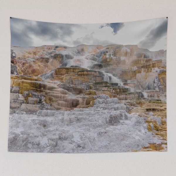 Item preview, Mammoth Hot Springs and Travertine Terraces of Yellowstone National Park designed and sold by SafariByMarisa.