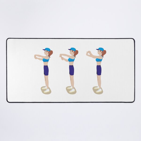 Item preview, Illustration of a girl showing physical stretching exercises. Ideal for materials on radical and institutional sports designed and sold by LucianoCosmo.