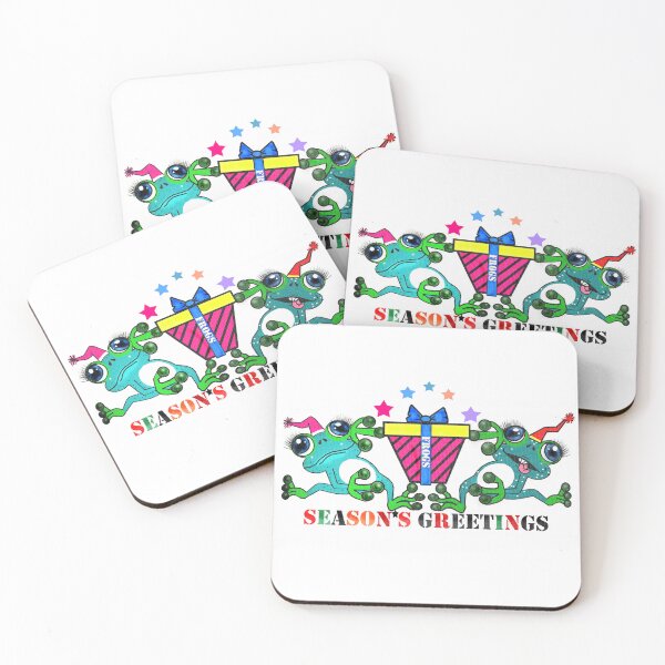 Item preview, Frogs-Season's Greetings  designed and sold by Shirley cute art .
