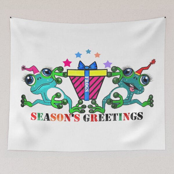 Item preview, Frogs-Season's Greetings  designed and sold by Shirley cute art .