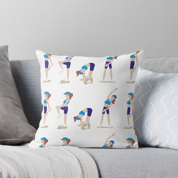 Item preview, Illustration of a girl showing physical stretching exercises. Ideal for materials on radical and institutional sports designed and sold by LucianoCosmo.