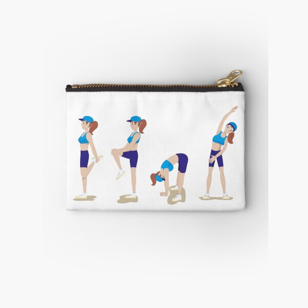 Item preview, Illustration of a girl showing physical stretching exercises. Ideal for materials on radical and institutional sports designed and sold by LucianoCosmo.