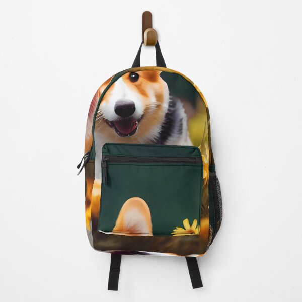 Item preview, Happy Corgis In Sunflower Field designed and sold by Paint-of-Heart.