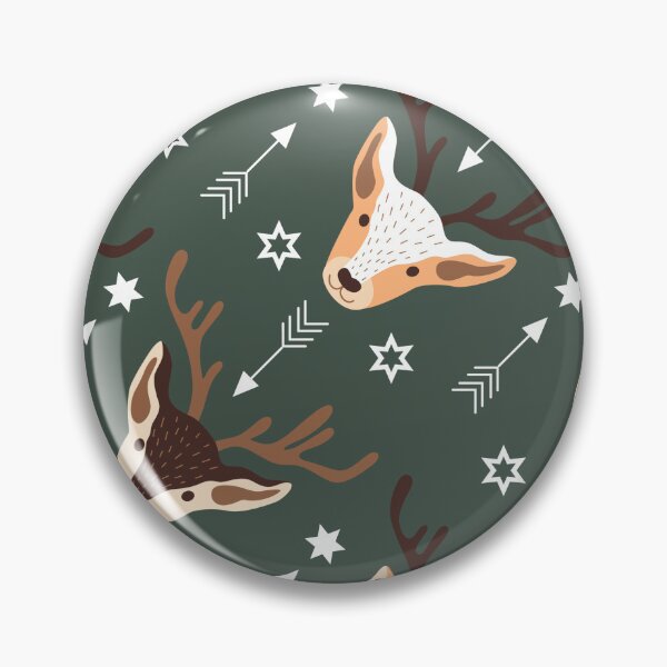 Item preview, Christmas Seamless Pattern - Green Background With Raindeers designed and sold by ImagesDesigns.