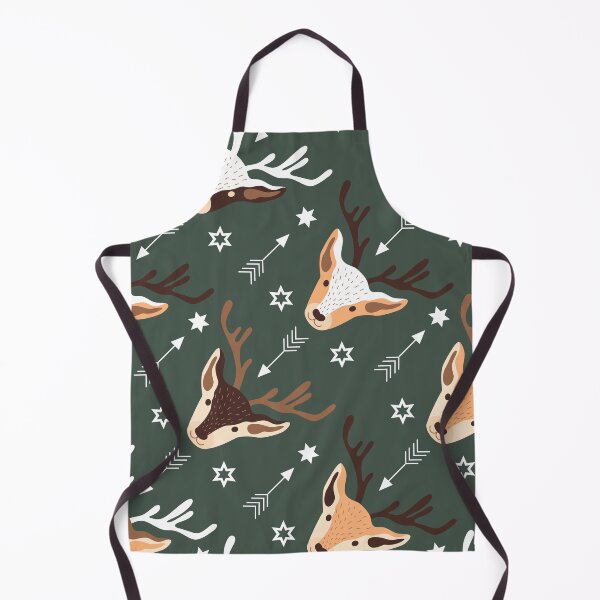 Item preview, Christmas Seamless Pattern - Green Background With Raindeers designed and sold by ImagesDesigns.