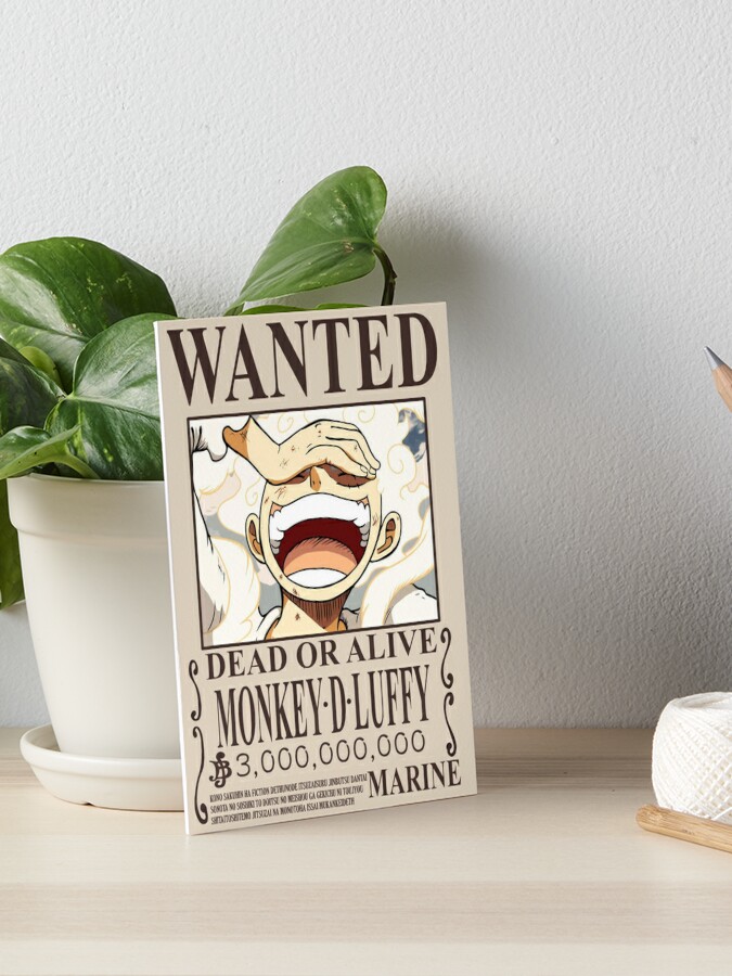 Monkey D Luffy Gear 5 Nika Wanted Bounty Poster by Amanomoon