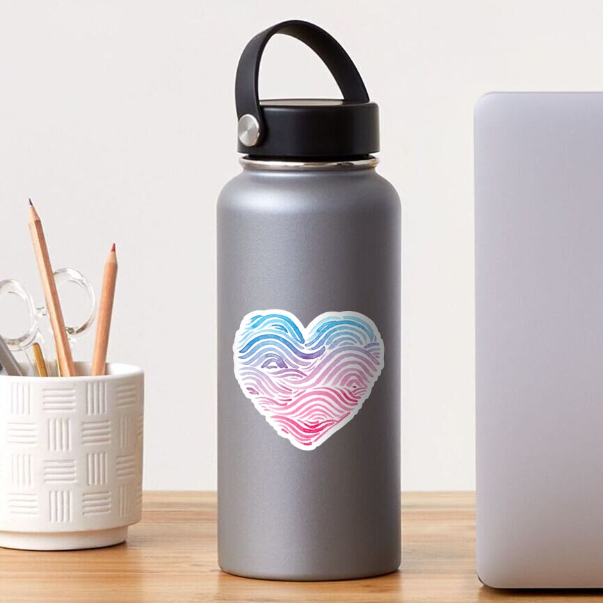 Heart of the sea - Watercolor Sticker
