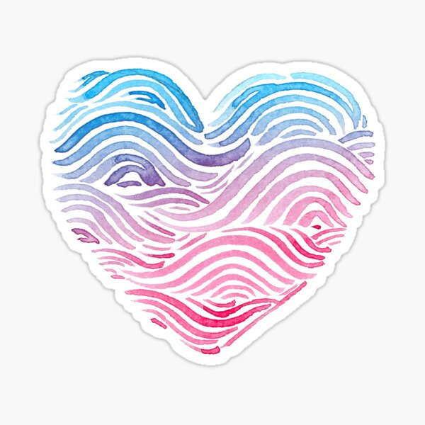 Heart of the sea - Watercolor Sticker