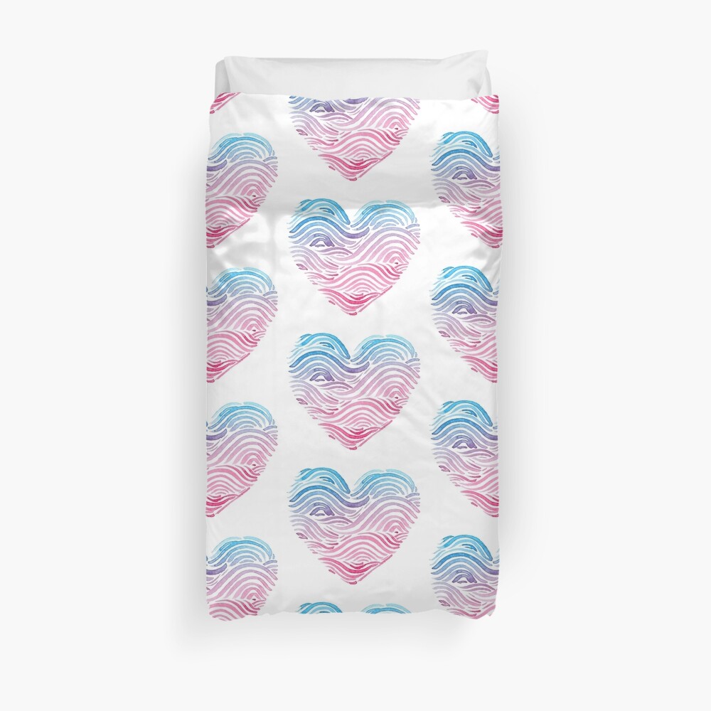 Heart of the sea - Watercolor Duvet Cover