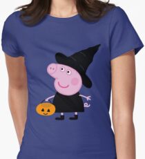 Peppa Schwein Halloween Tailliertes T-Shirt