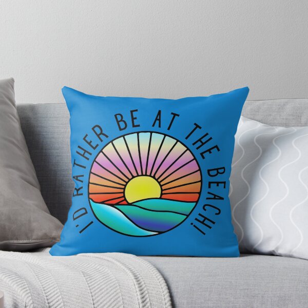 Artikelvorschau, Ich wäre lieber am Strand * Sonnenaufgang Sonnenuntergang * Buntglasstil * Bunt entworfen und verkauft von MyThingNow.