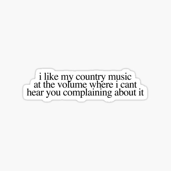 Country Music Stickers | Redbubble