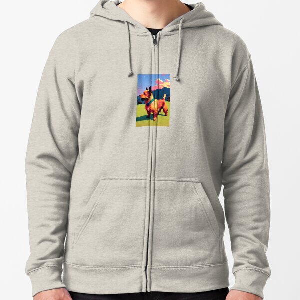 Australian terrier Zipped Hoodie